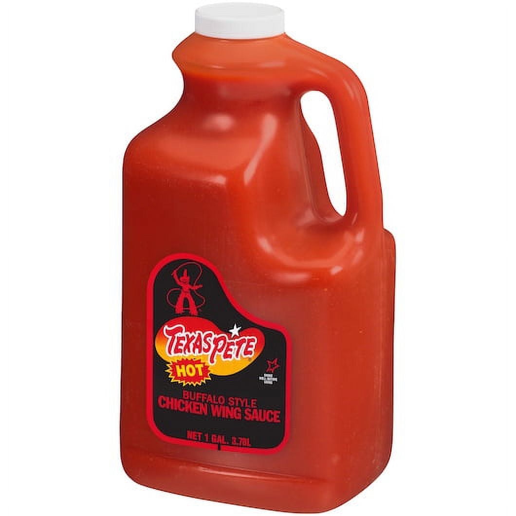 (Price/Case)Texas Pete Buffalo Style Hot Chicken Wing Sauce, 1 Gallon, 4 per case
