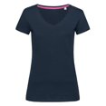 thumbnail image 1 of Stedman - Camiseta de cuello en pico modelo Megan para mujer (Azul Marina), 1 of 2