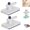 Gray*2, variant on No-Touch Snap Grip Mini Mop, Handheld Flat Mop with Built-in Scraper, Strong Clamp for Paper Towels & Wipes, ABS Compact Cleaning Tool for Kitchen Bathroom Glass Home Surface
