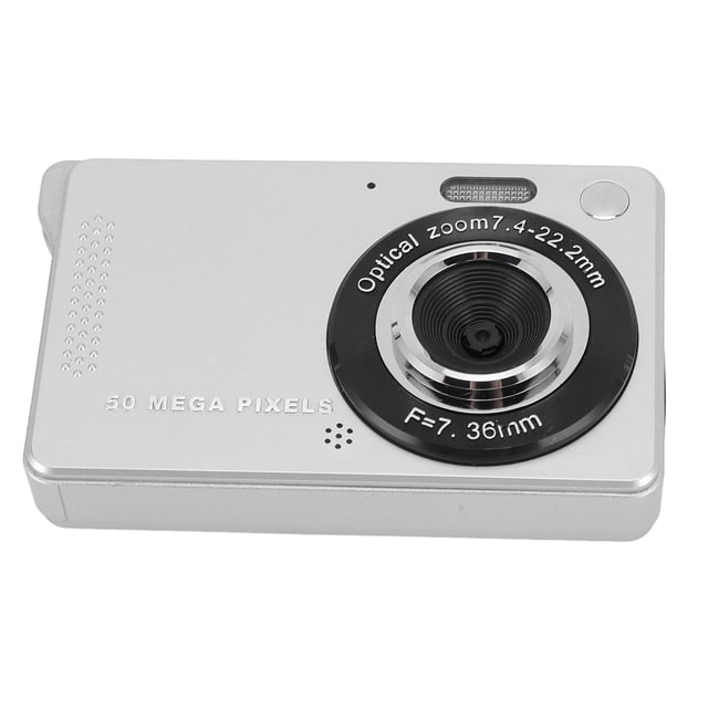 Cámara Digital, 50mp 1080p 16x Zoom Digital Cámara de Apuntar Y Disparar Confocque Autico Cámara Compacta de Bolsillo Con Pantalla Tft de 2,8 Pulgadas Con Flash LED LED LED LED