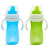 Munchkin Gentle Transition Sippy Cup with Trainer Handles, 10 oz, Blue/Green, 2 Pack