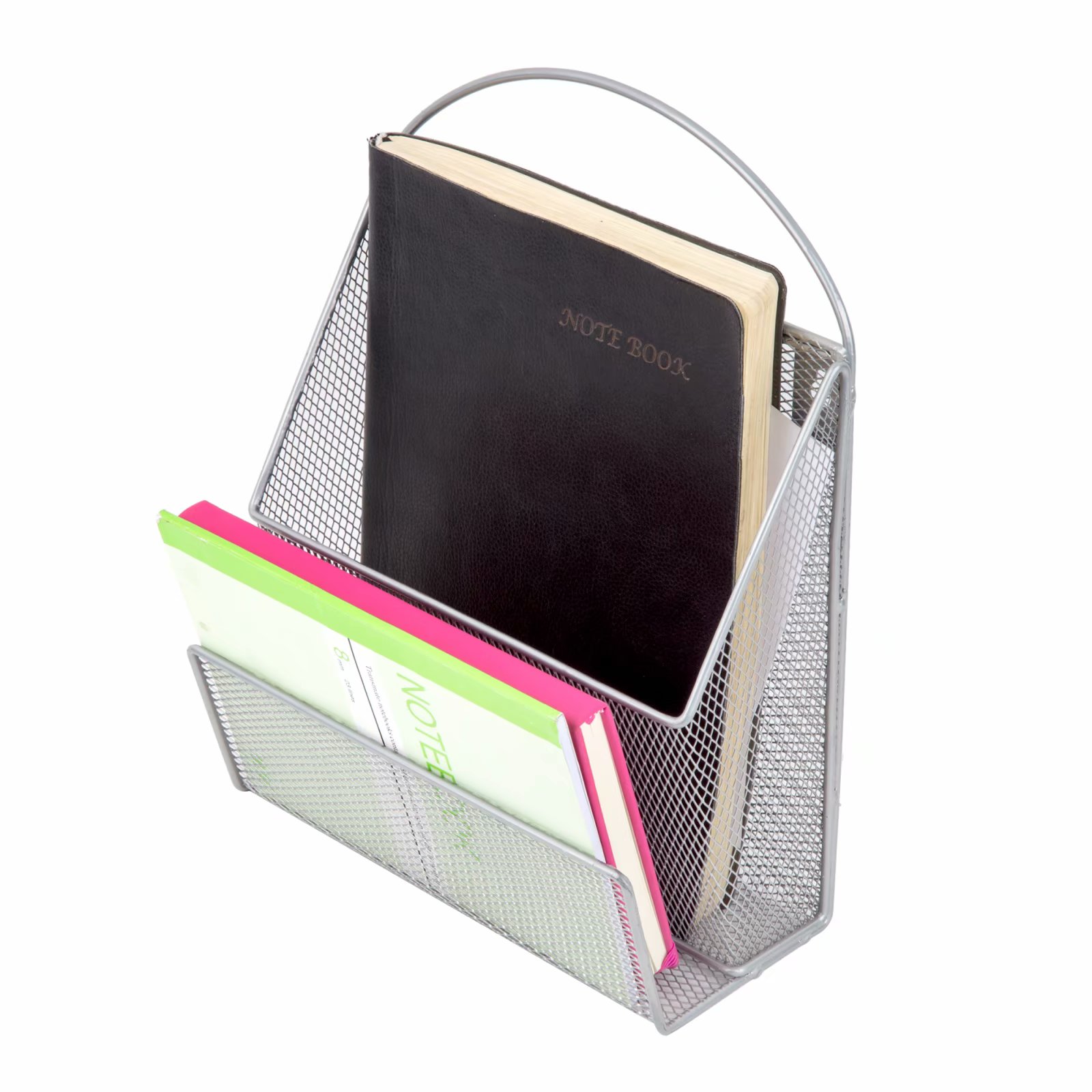 Pro Space Hanging Mail Organizer Metal Mesh Storage Basket Wall Mounted