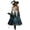 Ginger, variant on Halloween Dresses for Women, Long Sleeve V-Neck Halloween Midi Dress Graphic Printed A-Line Fancy Dress Witch Costume Outfit for Party Carnival