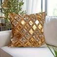 thumbnail image 5 of Lunxisen 2 Pcs Velvet Decorative Pillow Cover Soft Plush Cushion Case for Sofa Bed Living Room Home Decor Accent Throw Pillow, 5 of 7