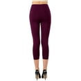 thumbnail image 2 of Women Premium Cotton High Waist Capri Length Leggings, 2 of 3