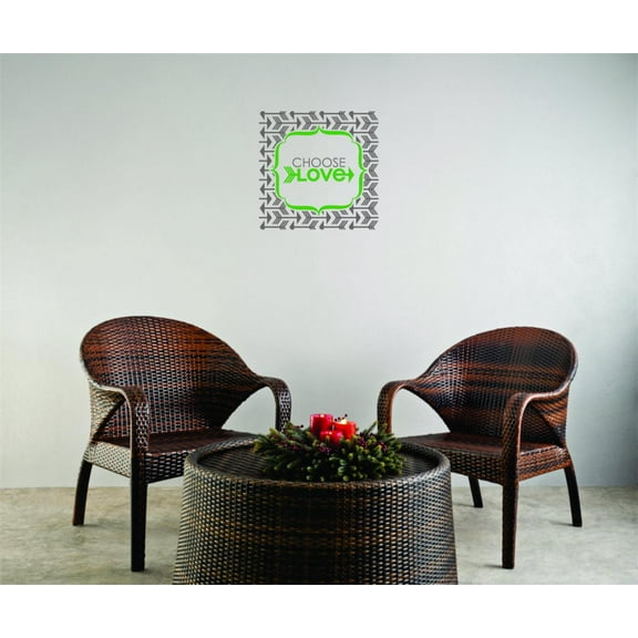 Custom Wall Decal Sticker : Choose Love Inspirational Life Quote Living Room Bedroom 7 Home Decor 24x72"