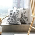 thumbnail image 6 of LALILO Throw Pillow Covers Symbols Young Beautiful Woman Sun And Cushion Cover 18" x 18", 2 Pack, 6 of 6