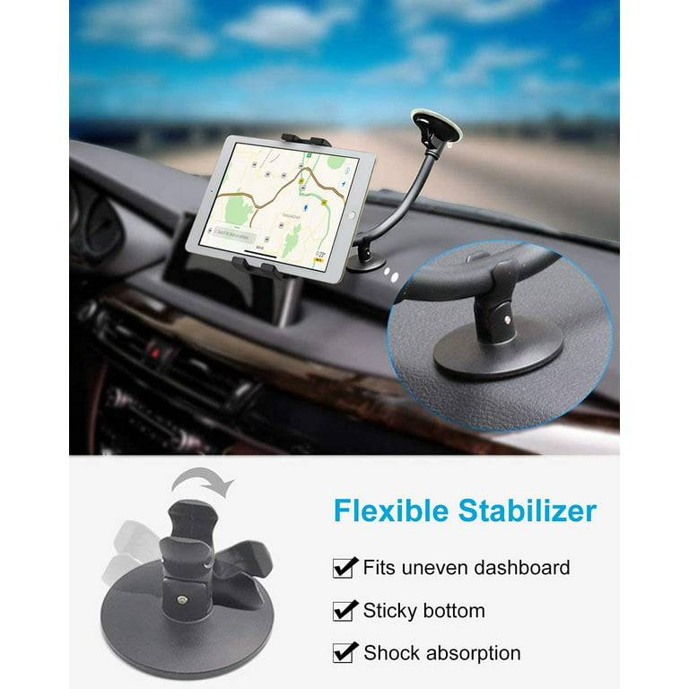 woleyi Anti Shake Car Headrest Tablet Phone Holder, Car Back Seat Tablet  Mount for iPad Smart Phones Tablets