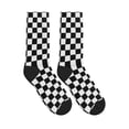 thumbnail image 4 of Athletic Socks Race Waving Checkered Flag Sport Running Calf Socks Crew Socks for Men Women, 4 of 7