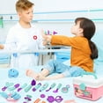 thumbnail image 2 of TOPFOX Doctor Kit for Kid - 40PCS Pretend Playset for Toddlers, Medical Kit Toy with Bag, Cloth, Role Playing Plastic Toys for 3-8 Boys Girls, 2 of 7
