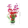 thumbnail image 2 of unbranded 2Ud Artificiales Para Acuarios Rojas Con Base Decorativa Para Pecera, 2 of 8