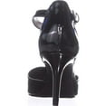 thumbnail image 5 of Womens Bandolino Ginata Ankle Strap Pumps, Black Patent, 6.5 US, 5 of 6