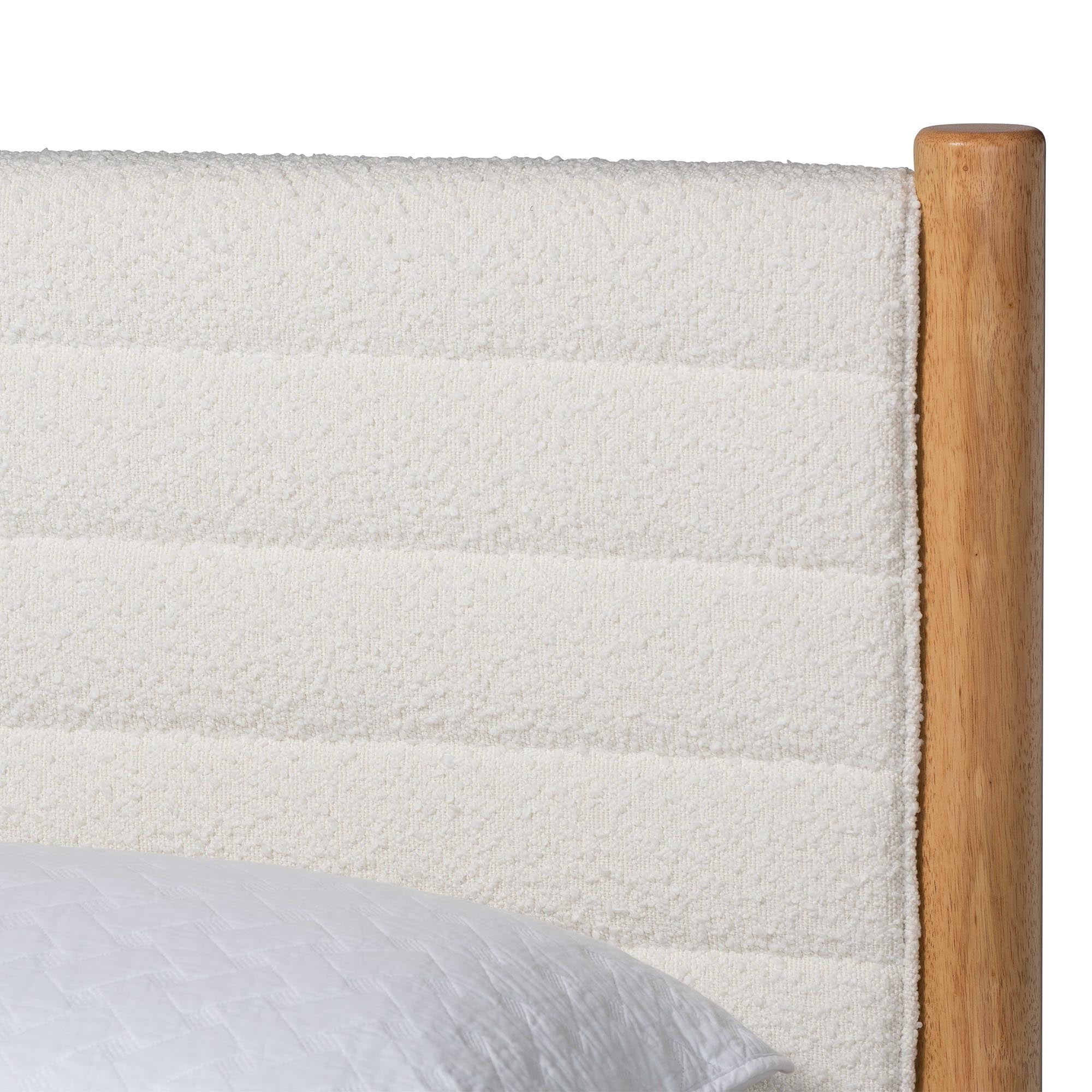 Baxton Studio Eilert Modern Platform Bed, Queen, Cream
