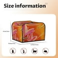 thumbnail image 5 of Lsque Orange Flower Psychedelic Print 4 Slice Toaster Cover , Kitchen Appliance Dustproof Protector , Toaster Protector Dustproof Kitchen Appliance Cover, 5 of 7