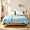 thumbnail image 3 of Ohufall Cooling Comforter Washed Cotton Comforter Light Quilt Summer Bedding Skin Friendly Washable Breathable Air Quilt, 3 of 8