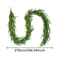 thumbnail image 7 of Yyuenw 9 FT Real Touch Norfolk Pine Christmas Garland - Artificial Xmas Garland Green Long Pine Garland for Holiday Window Fireplace Mantle Indoor Outdoor Christmas Decorations, 7 of 7