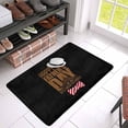 thumbnail image 3 of MKHERT Happy Father's Day Mustache Fedora Bow Tie Doormat Rug Home Decor Floor Mat Bath Mat 30x18 inch, 3 of 3