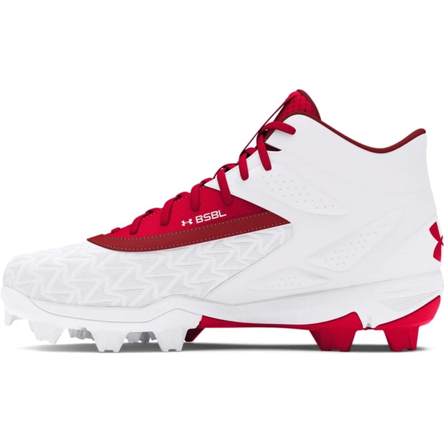 Tacos de Béisbol Leadoff Mid RM JR 3.0 para Niños Under Armour Rojos