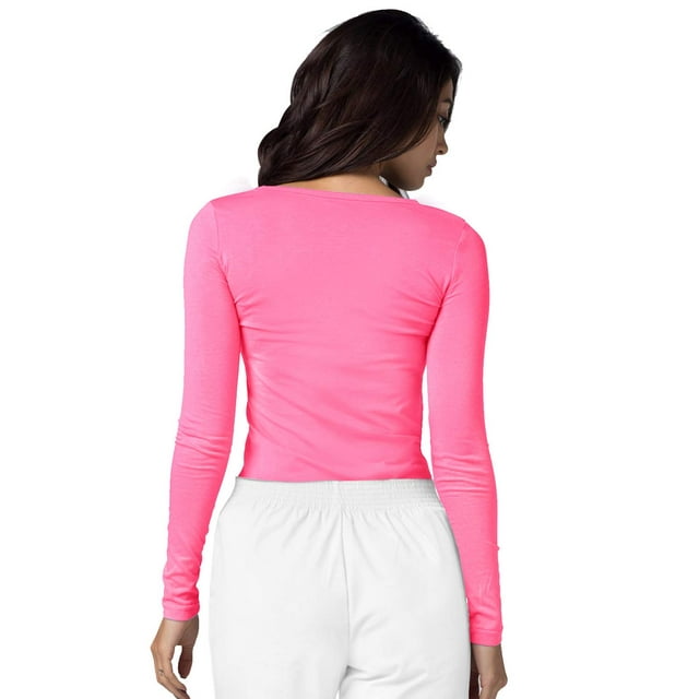Adar sous-Couches pour Femmes, Lot de 3 - T-Shirt de sous-Couche à Manches Longues Confortable