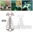 thumbnail image 1 of 5x estacas para tienda de campaña, tensor de cuerda, clavijas de anclaje de cubierta de resorte de espina de pescado de acero inoxidable para senderismo Plata Sharpla Estacas de carpa, 1 of 8