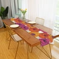 thumbnail image 2 of Yayeee Table Runner 90 inches Long Home Kitchen Dinning Party Decoration, Purple Hand Drawn Floral, 2 of 7