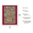thumbnail image 2 of The Fifth Dalai Lama - Ngawang Losang Gyatso (1617-1682) - Vintage Tibetan Thangka Buddhist Painting - Tibet, 19th Century - Fine Art Matte Paper Print (Unframed) 11x14in, 2 of 4