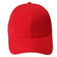 thumbnail image 2 of BAYAIXZ Baseball Hat Baseball Cap Blank Hat Solid Color Adjustable Hat Red Cap Baseball Hat (Red,One Size), 2 of 3