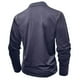 thumbnail image 5 of Blusa y camisa de manga larga con cuello vuelto para hombre, estilo casual, lisa, de manga larga, con cuello vuelto y botones, estilo jersey, para hombre, de poliéster, algodón y poliéster., 5 of 8