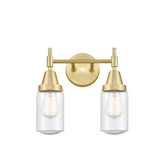 Innovations 447-2W-SB-G314-LED Caden 2 Light 17 inch Bath Vanity Light, Satin Brass