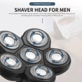 thumbnail image 3 of 6 in 1 Shaver Blade Heads 6 Blades Beard Cutter Replacement Blade Bald Electro 6D Razor Accessories for Men Head Face, 3 of 8