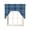 Blue, variant on Buffalo Plaid Swag Curtains for Kitchen Deep Maroon Farmhouse Gingham Striped Valances for Windows Small Window Treatment Short Topper for Cafe Bedroom Bathroom Living Room Decor 56x36 Inch