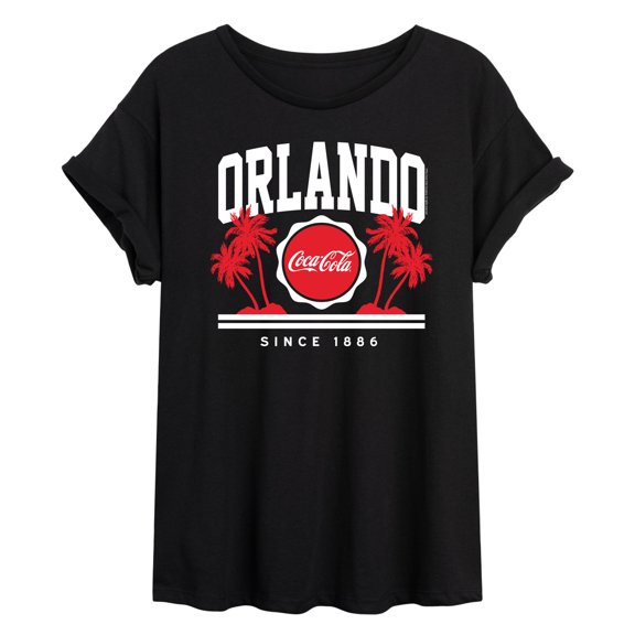Coca-Cola - Since 1886 - Orlando & Palm Trees - Women's Oversized T-Shirt
