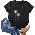 thumbnail image 2 of Blusa de manga corta con cuello redondo y estampado de tallas grandes para mujer OAVQHLG3B Store  lin121212, 2 of 4