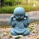 thumbnail image 4 of Estatuilla de Buda perfecl Monje decoración interior jardín, 4 of 7