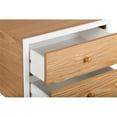 thumbnail image 2 of Universal Expert Abacus 2 Drawer Side Table Modern Oak and White, 2 of 9