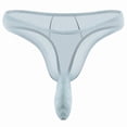 thumbnail image 3 of COSFO Mesh Men Thong Bulge Pouch T-Back Breathable Low Rise Classic Fit Underwear for Men, 3 of 4
