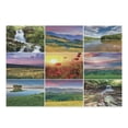 thumbnail image 1 of Summer Cutting Board, Summer Landscapes Waterfall Blooming Flowers Purple Sunshine Natural Paradise, Decorative Tempered Glass Cutting and Serving Board, Large Size, Red Yellow Green, by Ambesonne, 1 of 1