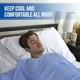 thumbnail image 2 of LETOM Premium Comfort Blue Waves Breathable Cooling Blanket, Twin, 2 of 6