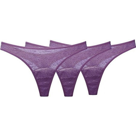 Shero Goodbye Leaks Panty - Lace Thong Heather MD (3 Pack)