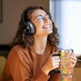 thumbnail image 2 of Fall Cup 40 Oz Tumbler with Handle and Straw Lid, Insulated Autumn Mugs Keeps Drinks Cold & Hot, Stainless Steel Fall Coffee Mug Fall Themed Thanksgiving Gifts For Women, 2 of 6