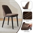 thumbnail image 6 of Modern Dining Chairs Set of 4/6, Upholstered Kitchen Chairs with Thick Cushions, So-Lid Wood Legs & 300 Lb Capacity, Ergonomic Design for Dining Room, Cafe, or Home Office, 6 of 9