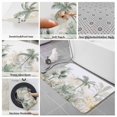 thumbnail image 6 of Green Yellow Palm Tree Bath Mat 3 Piece Bathroom Rug Set, Summer Botanical Tropical Non Slip Bath Rug Contour Mat and Toilet Lid Cover, Absorbent Shower Mats Soft Bath Rugs and Mats Sets, 6 of 8