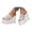 White, variant on Platform Slide Sandals for Women High Wedge Slip on Chunky Flatform Casual Shoes Open Toe Mesh Walking Sandal 6.5 Black