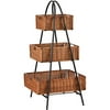 Rattan 3-Tier Basket Stand