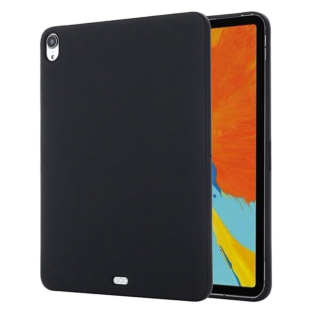 Liquid Silicone Smart Tablet Cover Shell for iPad Air 11 (2024) / Air (2022) / (2020) - Black