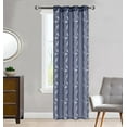 thumbnail image 1 of Rideau Transparent Broderie Poupée 54"X84 Pouces (Lot de 2) par ATI (Bleu), 1 of 2