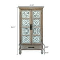 thumbnail image 5 of 55.12" Tall Tower Storage Cabinet, Rustic Wood Sideboard Pantry Cabinet, Versatile Buffet Cabinet with Storage for Home Decor and Organization Cabinet with Two Doors and a Drawer (Natural), 5 of 8