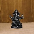 thumbnail image 6 of CoudarTitie Lord Ganesha Statue Resin Buddha Sculpture for Living Room Gifts Centerpiece Black 4.7x4.2x6cm, 6 of 9