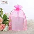 thumbnail image 1 of 100 Pack Beautiful Colorful Organza Gift And Favour Bags 9cm X 12cm, 1 of 2