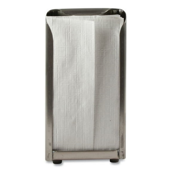 Tabletop Napkin Dispenser Tall Fold 3 3/4 X 4 X 7 1/2 Capacity: 150 Chrome | Total Quantity: 1